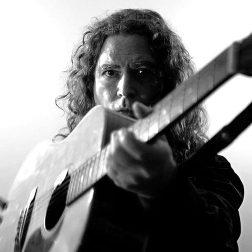 Fly Tucker black and white press photo – Los Angeles alternative rock artist